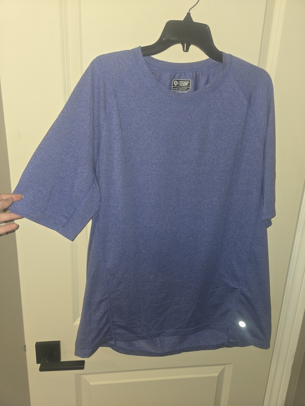 Mondetta Heathered Blue Short Sleeve Performance Tee
